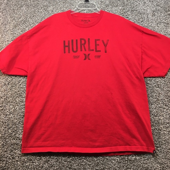 Hurley Short Sleeve Tshirt Mens 3xl Red 
